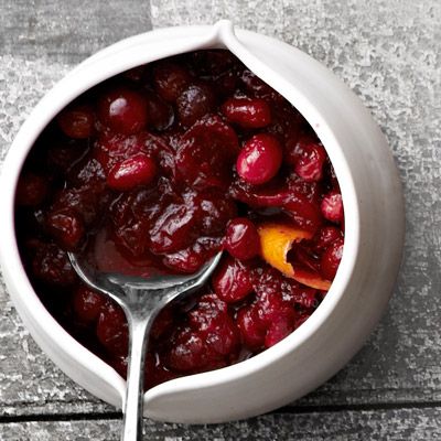 spiced cranberry sauce with orange and star anise