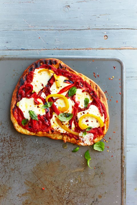 pizza-recipe-Grilled Pepperonata Pizza pizza recipe grilled pepperonata pizza