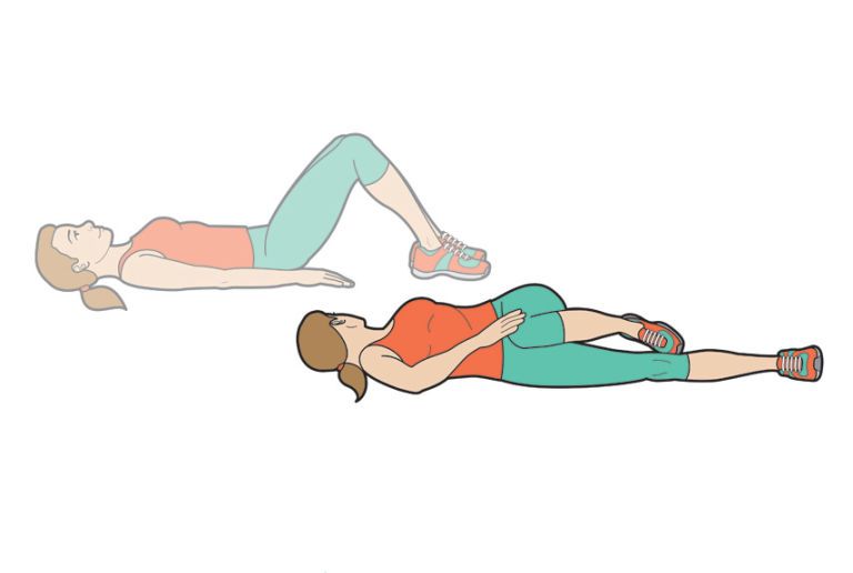 Stretching exercises for lower back pain illustrations best sale