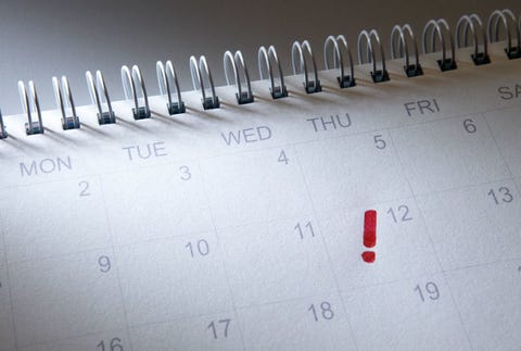2. Set up a schedule calendar schedule