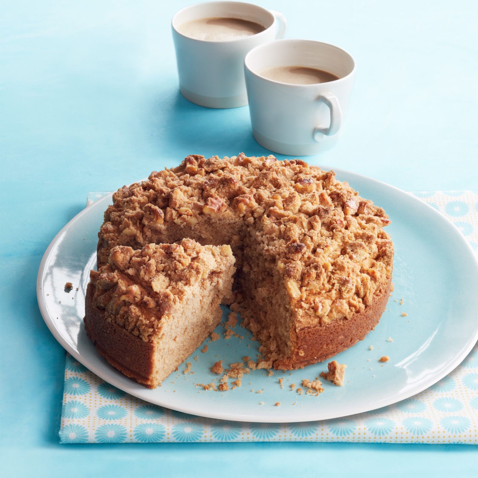Cinnamon Apple Crumb Cake With Maple Glaze - Tasty Treat Pantry