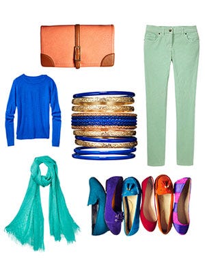 Pretty Pieces <p>Is your winter closet dark and dull? Turn it into a rainbow of colors (and great deals) that will look just as chic in every season. Whether you're a shoe lover or an accessory fanatic, these suggestions will add fun and flair to your outfit every time.</p>