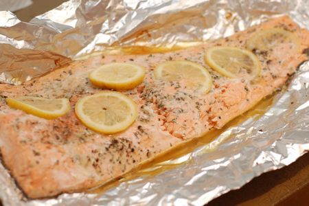 Foil Wrapped Salmon - Grilled Salmon Recipe