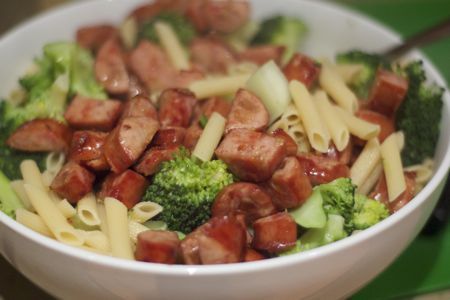 Chicken Sausage Recipes - Pasta with Sausage