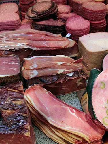 Deli Meats <p><strong></strong>Save on sandwiches with one simple step. Some grocery stores let you take a 2-pound cooked ham or turkey out of the refrigerated section and have the butcher slice it, says Patel. You'll get sandwich meat that can be per pound cheaper than what's behind the deli counter.</p> <p><strong>BUY 4 LB A MONTH AND</strong> <strong>SAVE .</strong></p>