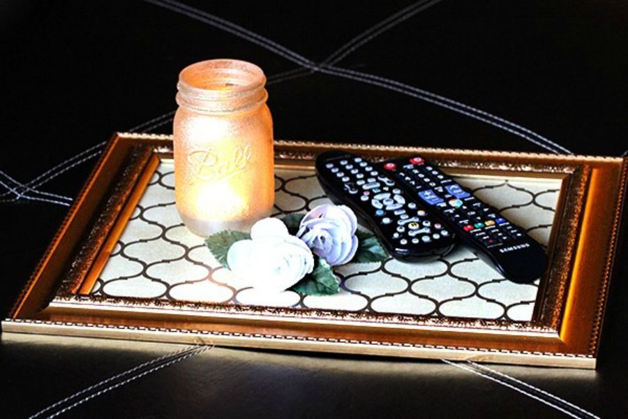 Dollar Store Craft DIY Mercury Glass Votive Holder From Martini Glass