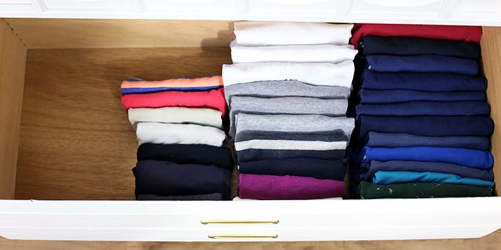How to Fold Clothes Vertically — KonMari Organizing Method