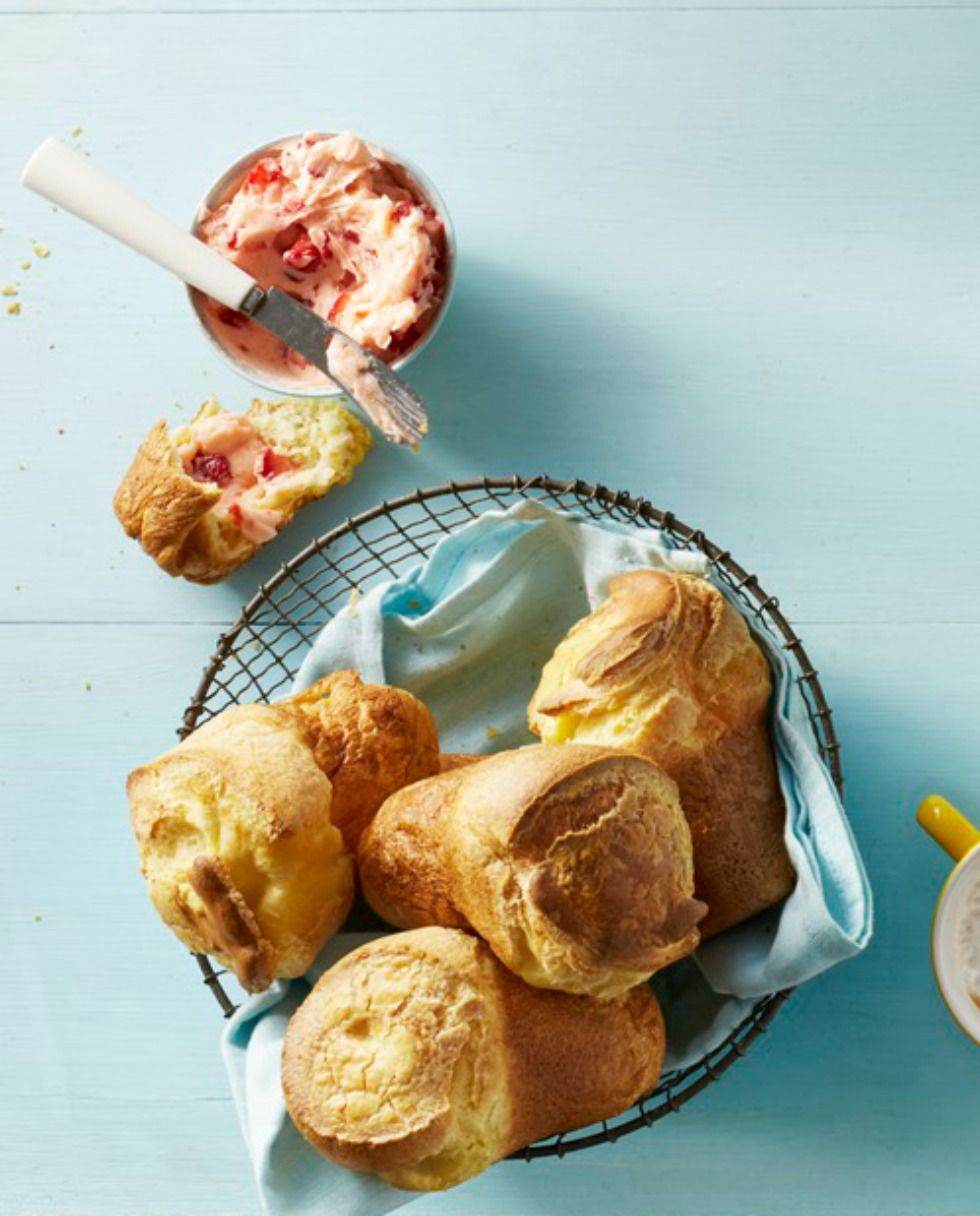 Popovers with Strawberry Butter • Just One Cookbook