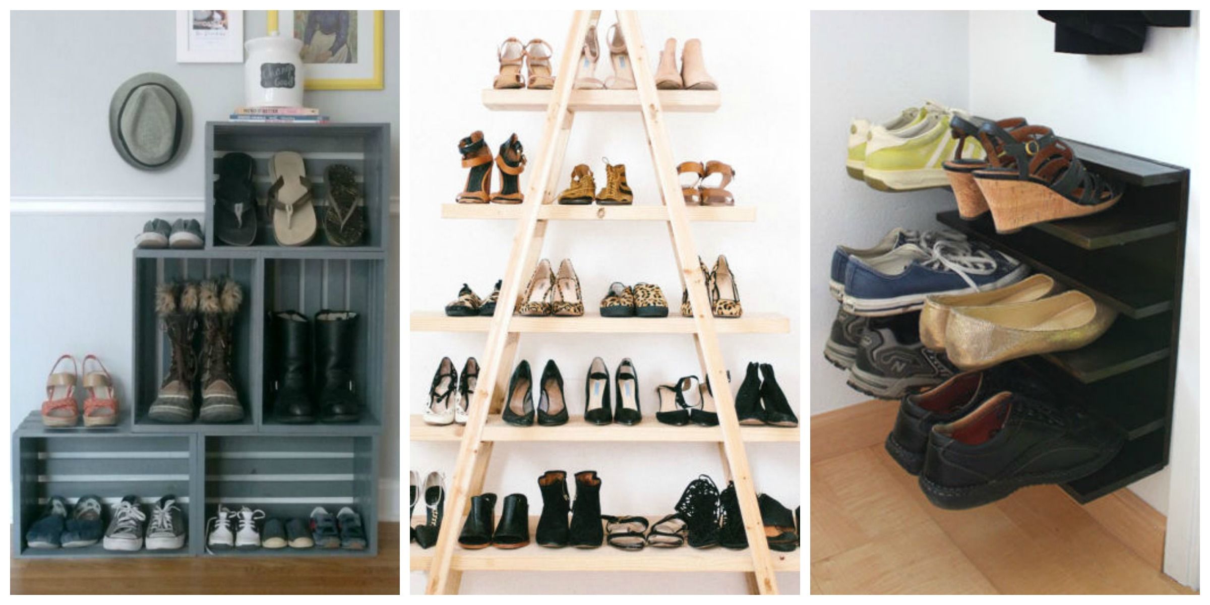 DIY Crown Molding Closet Shoe Organizer for Heels - Blog -  homeandawaywithlisa