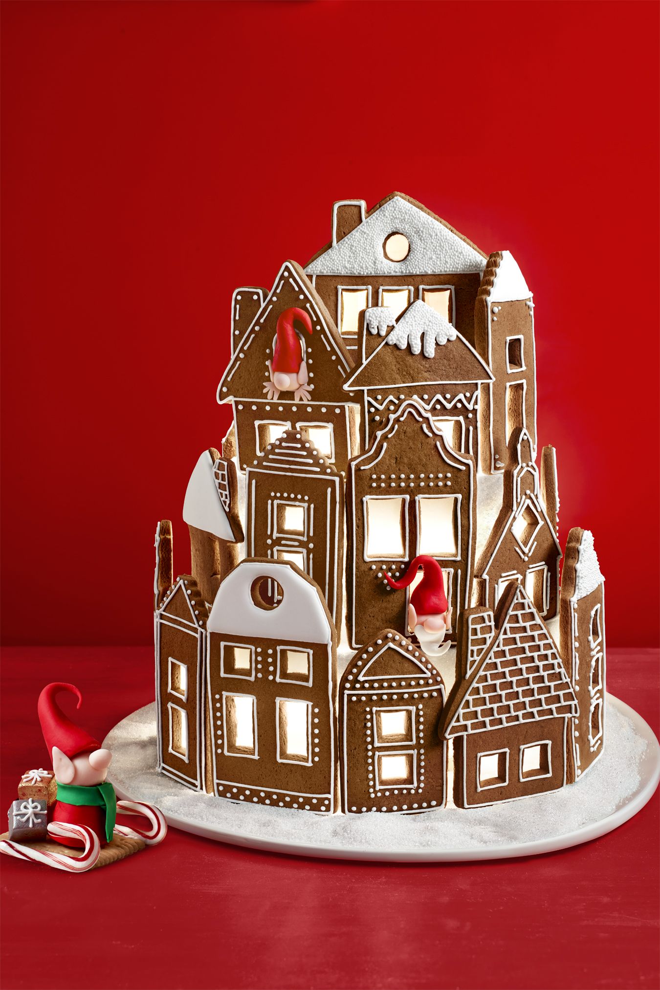 This DIY Gingerbread Village Is Made from Thrift Store Finds