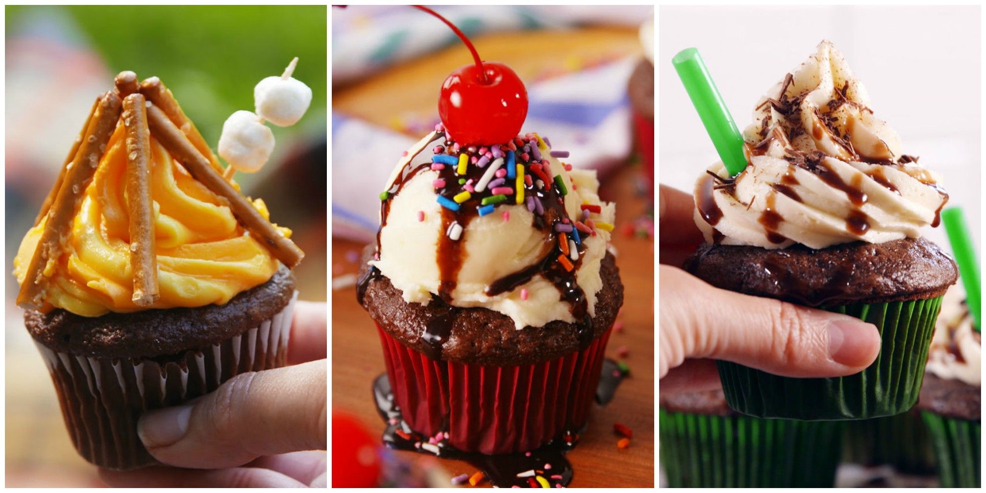 Pumpkin M&M Mini Cupcakes • Sarahs Bake Studio